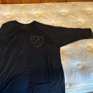 Black Rokfit 3/4 sleeve workout shirt size XXL